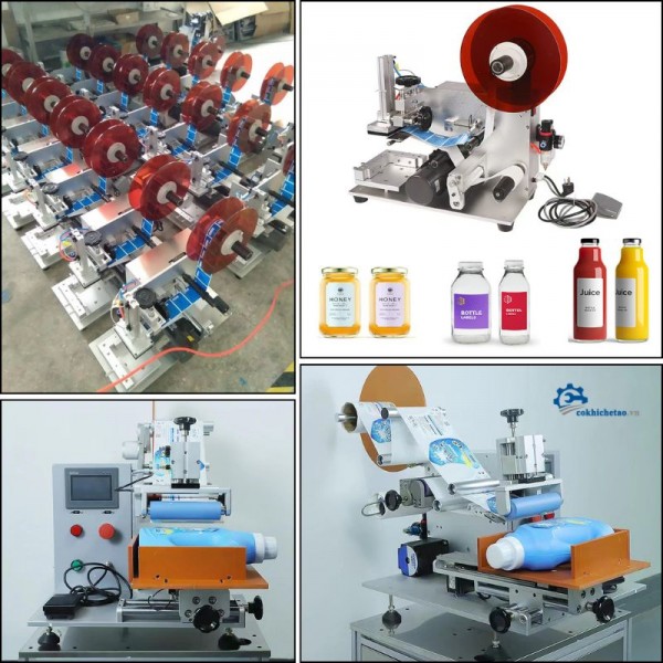 Máy dán nhãn decal hộp vuông – Cung cấp máy dán nhãn chai vuông bán tự động